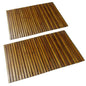 Tapis de bain 2 pcs Acacia 80x50 cm - Imagem 1