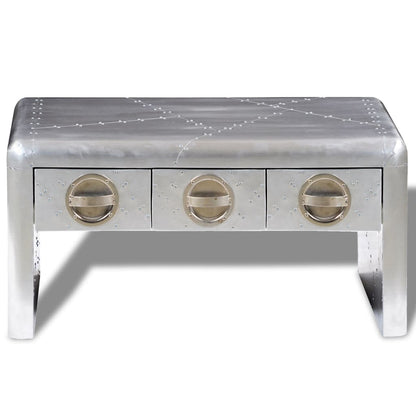 Table basse 3 tiroirs vintage Style d'aviation - Imagem 2