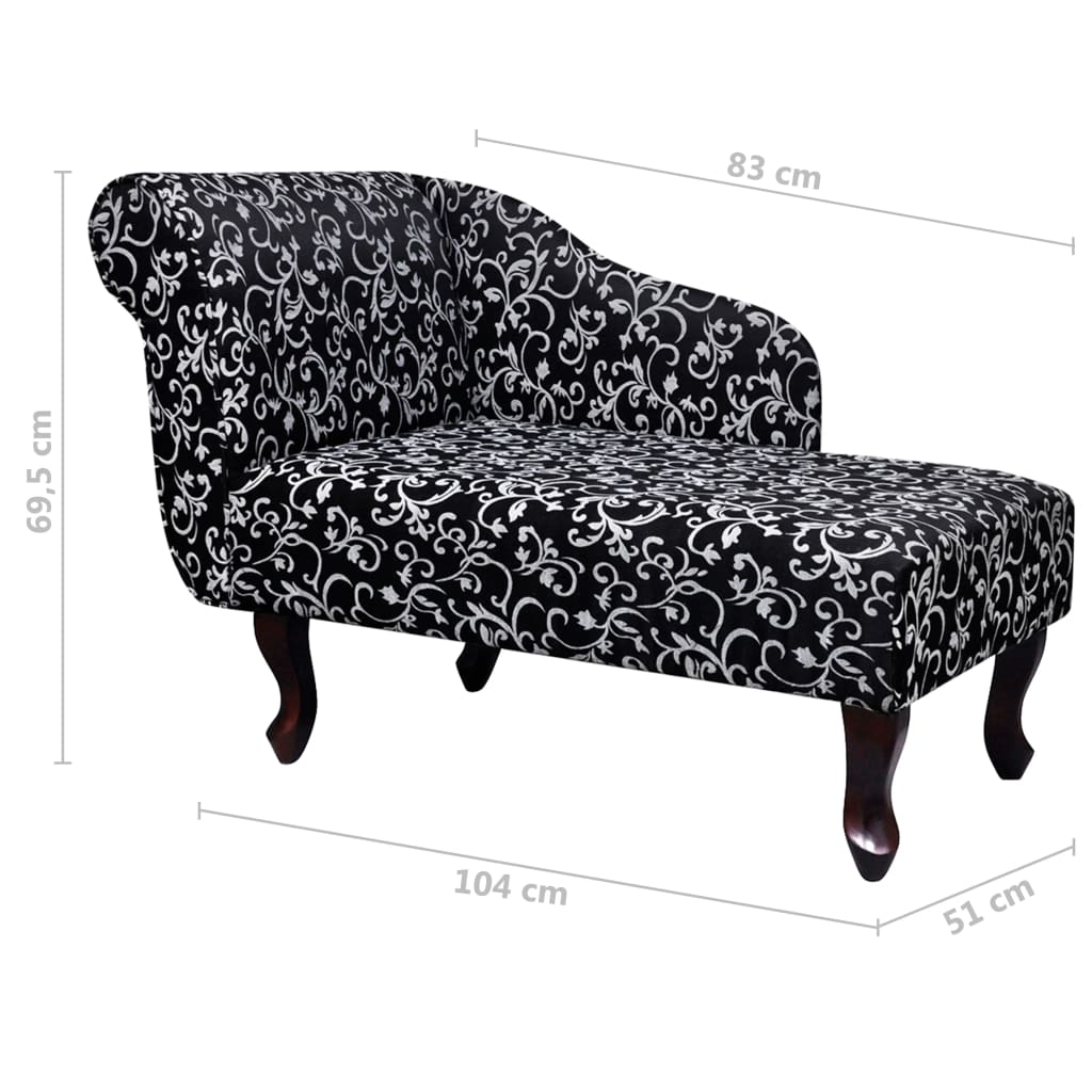 Chaise longue  et blanc Tissu - Imagem 6