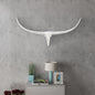 Décoration murale tête de taureau Aluminium Argenté - Imagem 1