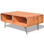 Table basse 90x55,5x38,5 cm Bois solide de Paulownia Marron - Imagem 1