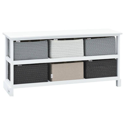 Banc de rangement 6 tiroirs Bois - Imagem 6