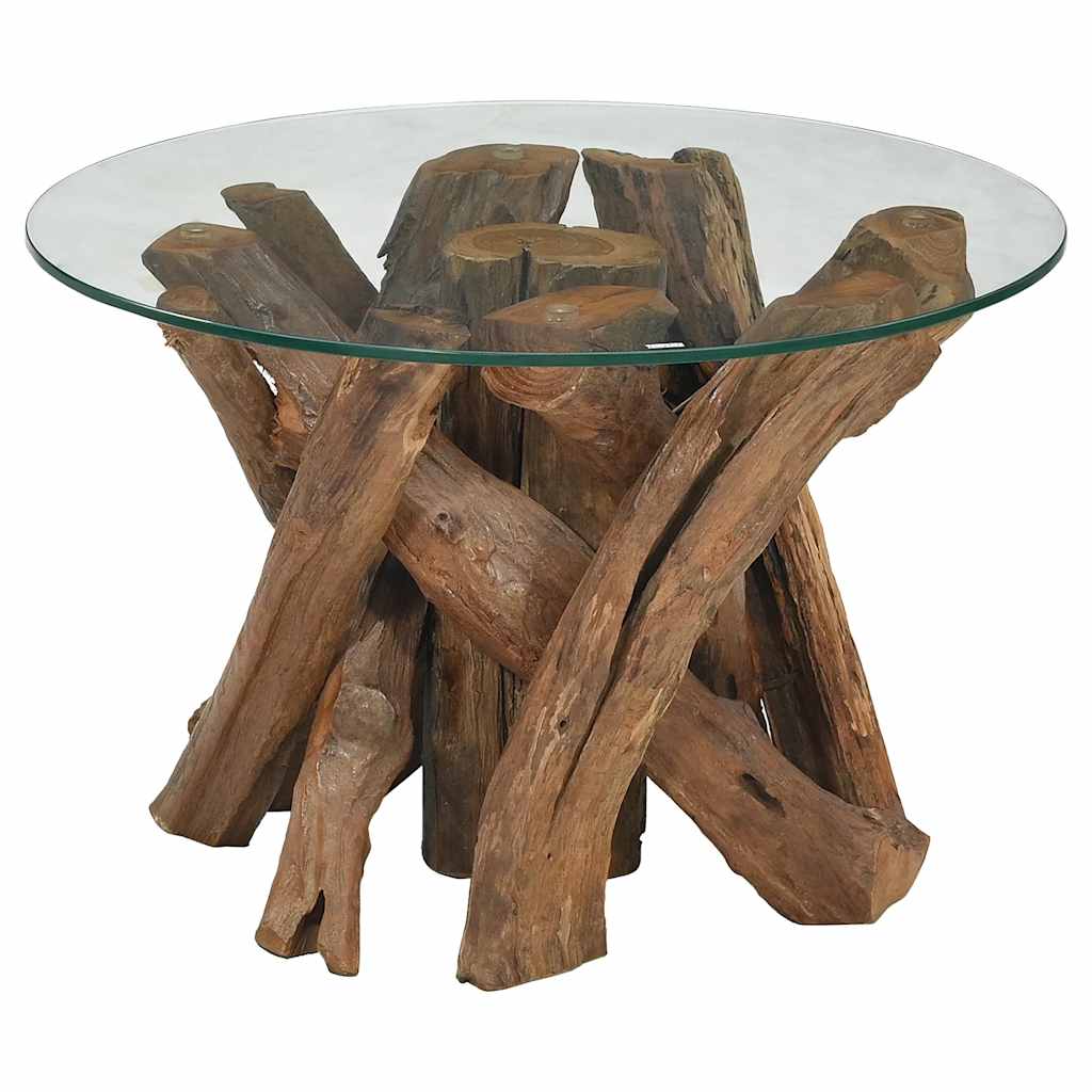 Table basse Bois flottant de teck massif 60 cm - Imagem 2