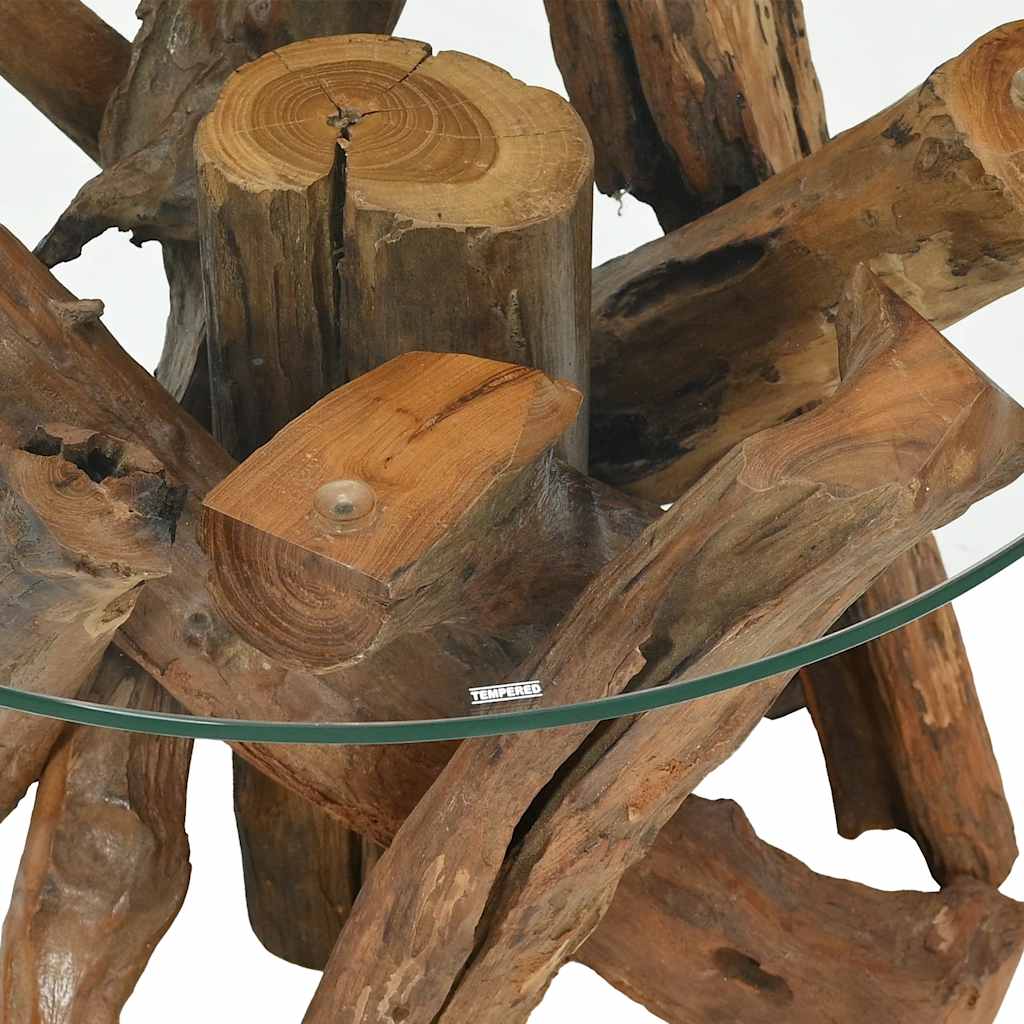 Table basse Bois flottant de teck massif 60 cm - Imagem 4