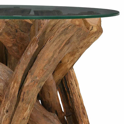 Table basse Bois flottant de teck massif 60 cm - Imagem 5