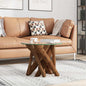 Table basse Bois flottant de teck massif 60 cm - Imagem 1