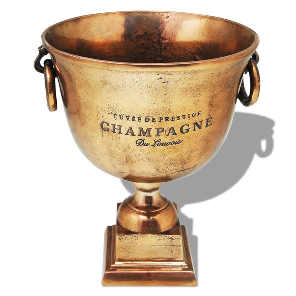 Refroidisseur à champagne Coupe de trophée Cuivre Marron - Imagem 1