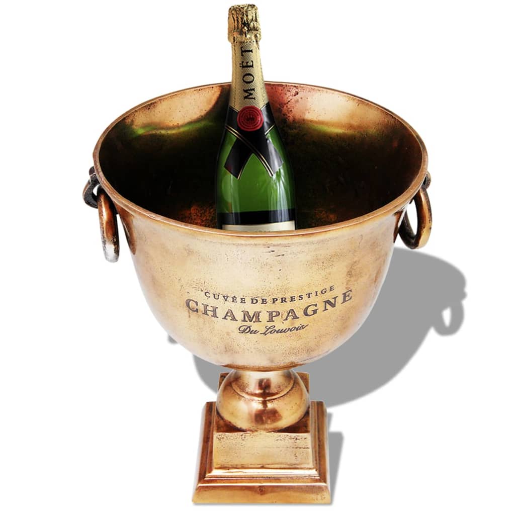 Refroidisseur à champagne Coupe de trophée Cuivre Marron - Imagem 2