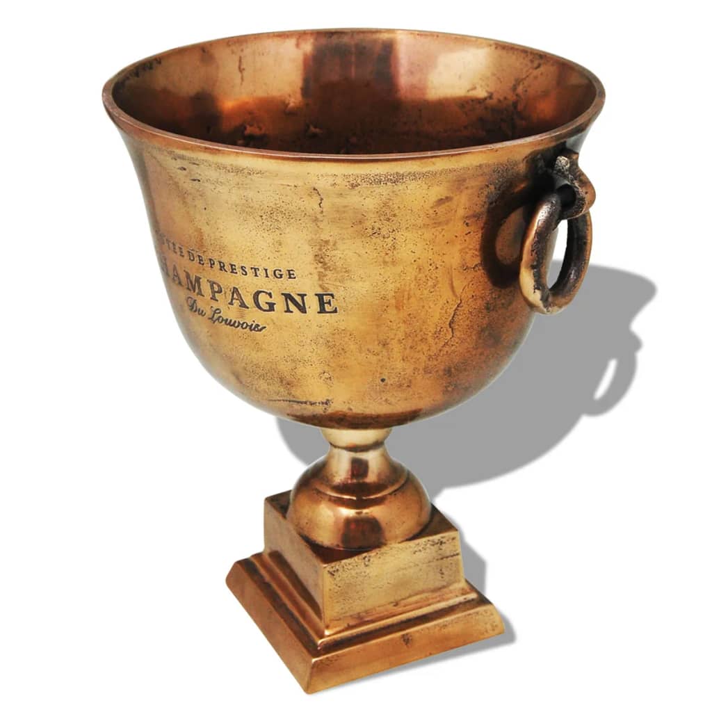 Refroidisseur à champagne Coupe de trophée Cuivre Marron - Imagem 4