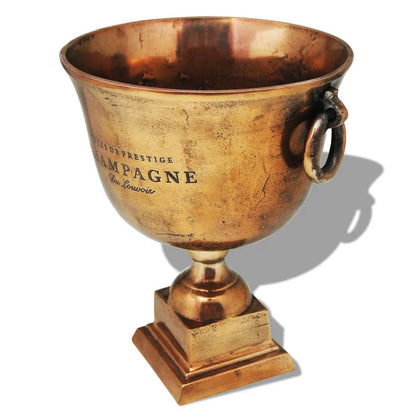 Refroidisseur à champagne Coupe de trophée Cuivre Marron - Imagem 4