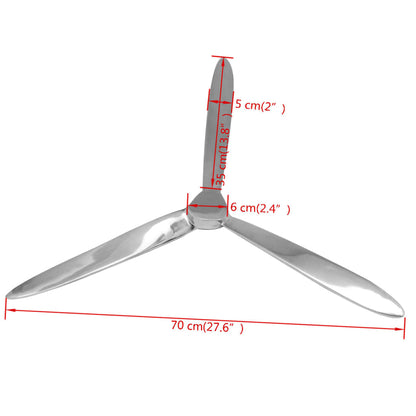 Hélice murale Aluminium Argenté 70 cm - Imagem 5