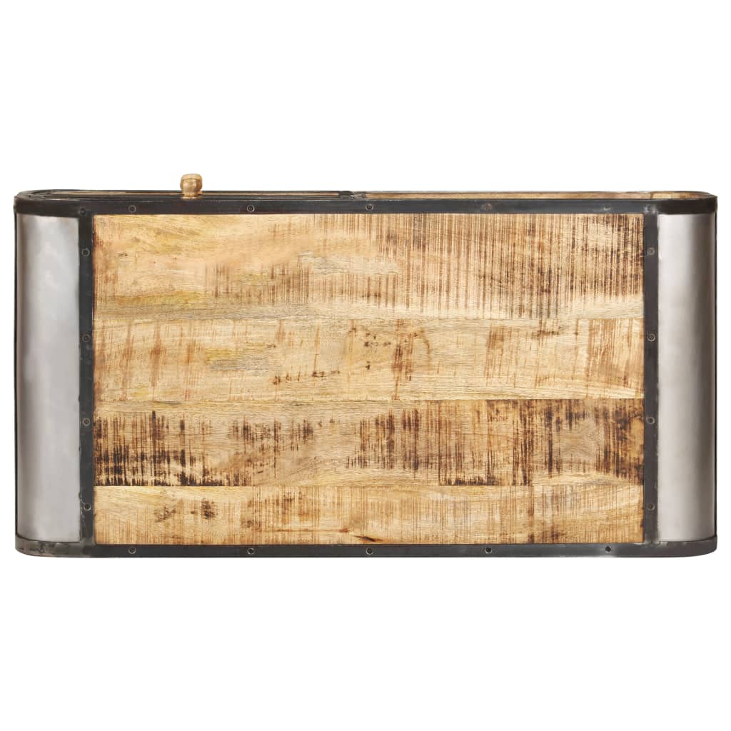 Table basse 100x50x35 cm Bois de manguier massif - Imagem 4