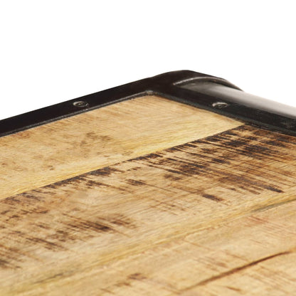 Table basse 100x50x35 cm Bois de manguier massif - Imagem 6