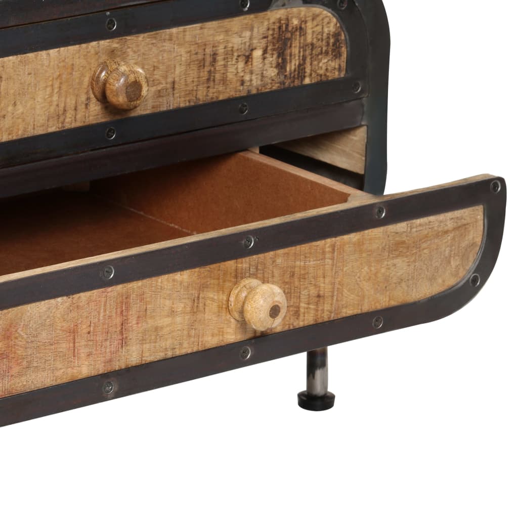 Table basse 100x50x35 cm Bois de manguier massif - Imagem 8