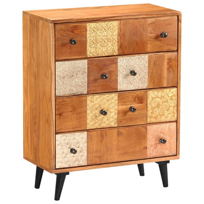 Commode à tiroirs 60x30x75 cm Bois d'acacia massif - Imagem 12