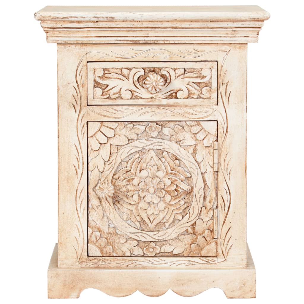 Table de chevet 40x30x50 cm Bois de manguier massif - Imagem 2