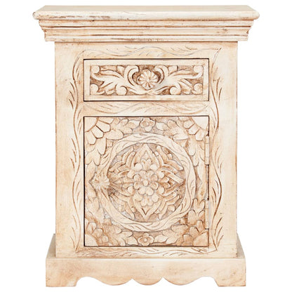 Table de chevet 40x30x50 cm Bois de manguier massif - Imagem 2