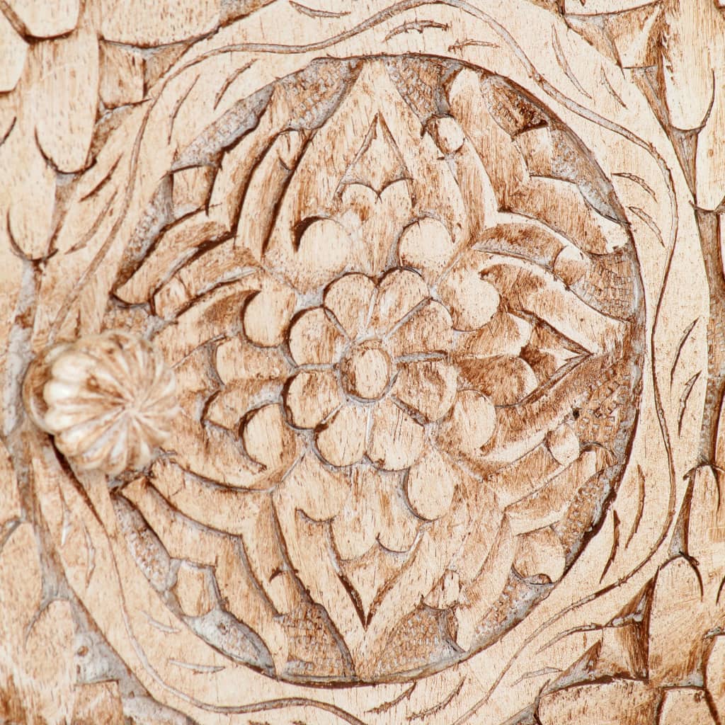 Table de chevet 40x30x50 cm Bois de manguier massif - Imagem 5