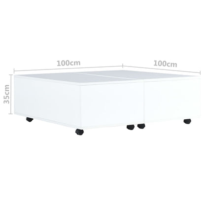 Table basse  brillant 100x100x35 cm - Imagem 8