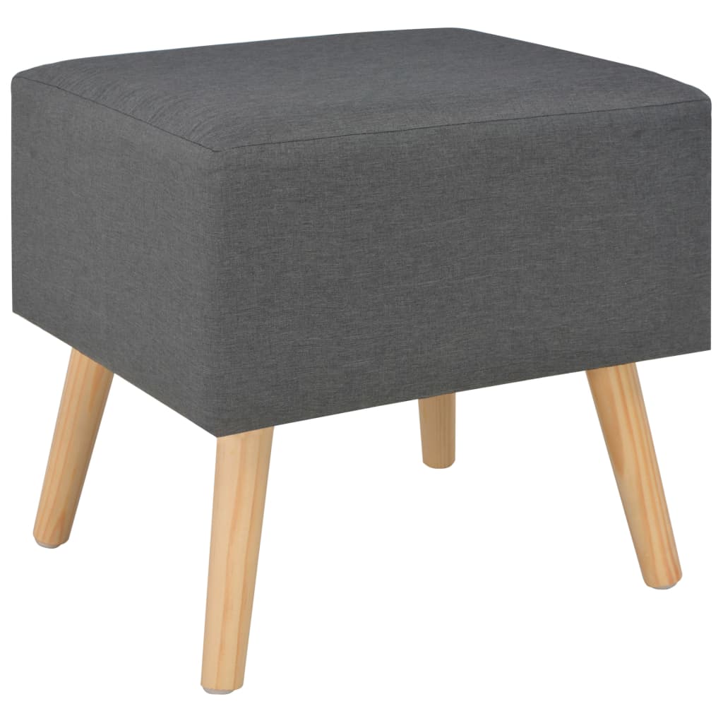 Tables de chevet 2 pcs  foncé 40x35x40 cm Tissu - Imagem 4