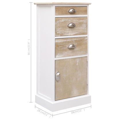 Armoire latérale 38x28x86 cm Bois de Paulownia - Imagem 7