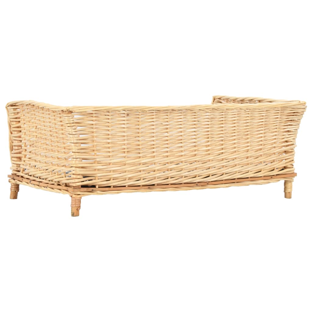 Panier pour chiens avec coussin 90x54x35 cm Saule naturel - Imagem 3