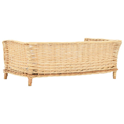 Panier pour chiens avec coussin 90x54x35 cm Saule naturel - Imagem 3