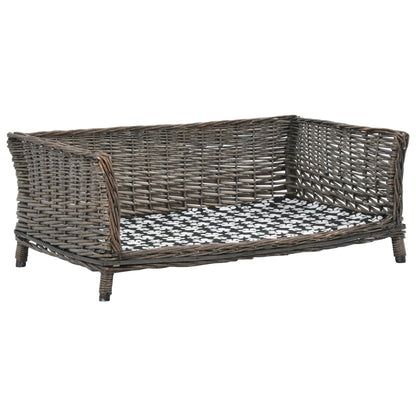 Panier pour chiens avec coussin 90x54x35 cm Saule naturel - Imagem 7