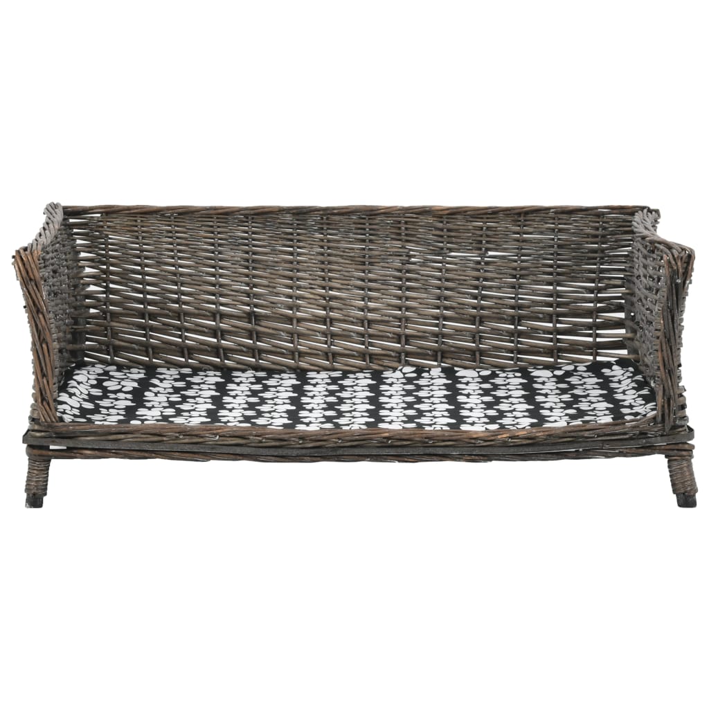 Panier pour chiens avec coussin 90x54x35 cm Saule naturel - Imagem 8
