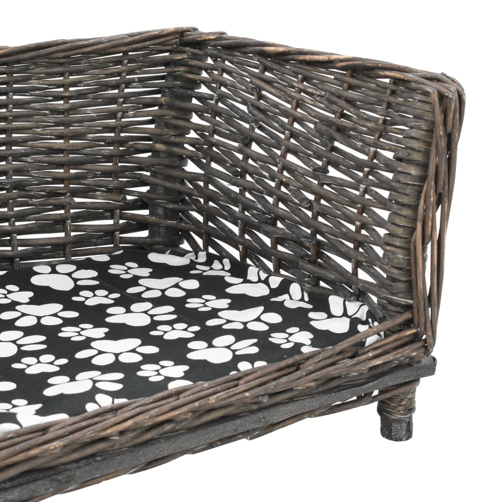 Panier pour chiens avec coussin 90x54x35 cm Saule naturel - Imagem 10