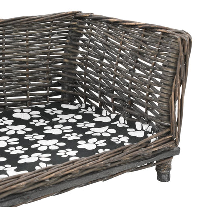 Panier pour chiens avec coussin 90x54x35 cm Saule naturel - Imagem 10