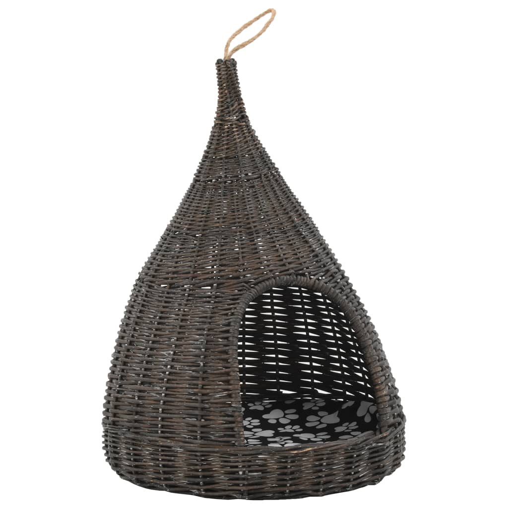 Panier pour chats avec coussin 40x60 cm Saule naturel - Imagem 10