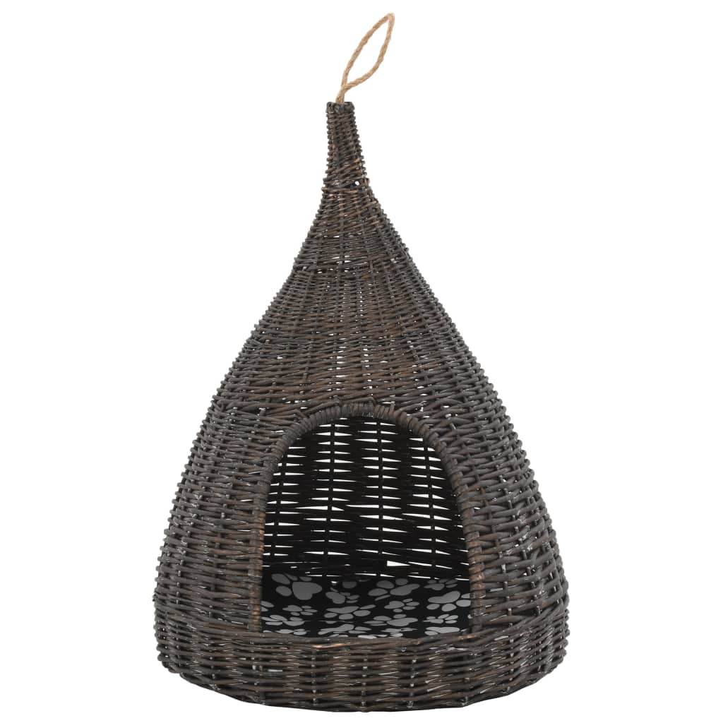 Panier pour chats avec coussin 40x60 cm Saule naturel - Imagem 11
