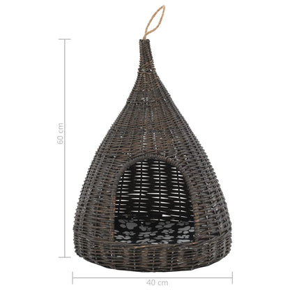 Panier pour chats avec coussin 40x60 cm Saule naturel - Imagem 16