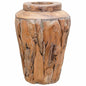 Vase de décoration  Bois de teck solide - Imagem 1