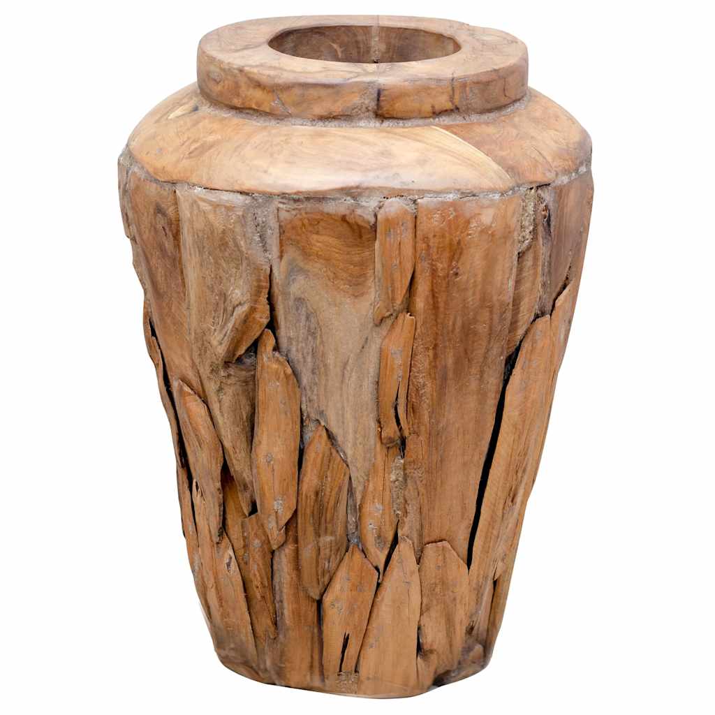 Vase de décoration  Bois de teck solide - Imagem 5