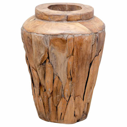 Vase de décoration  Bois de teck solide - Imagem 5