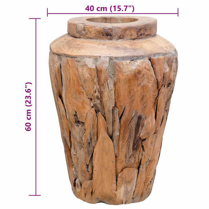 Vase de décoration  Bois de teck solide - Imagem 7