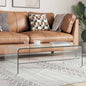 Table basse Clair 98x45x31 cm Verre trempé - Imagem 1