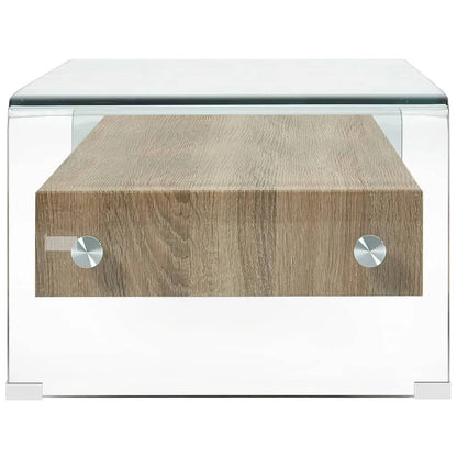 Table basse Clair 98x45x31 cm Verre trempé - Imagem 3