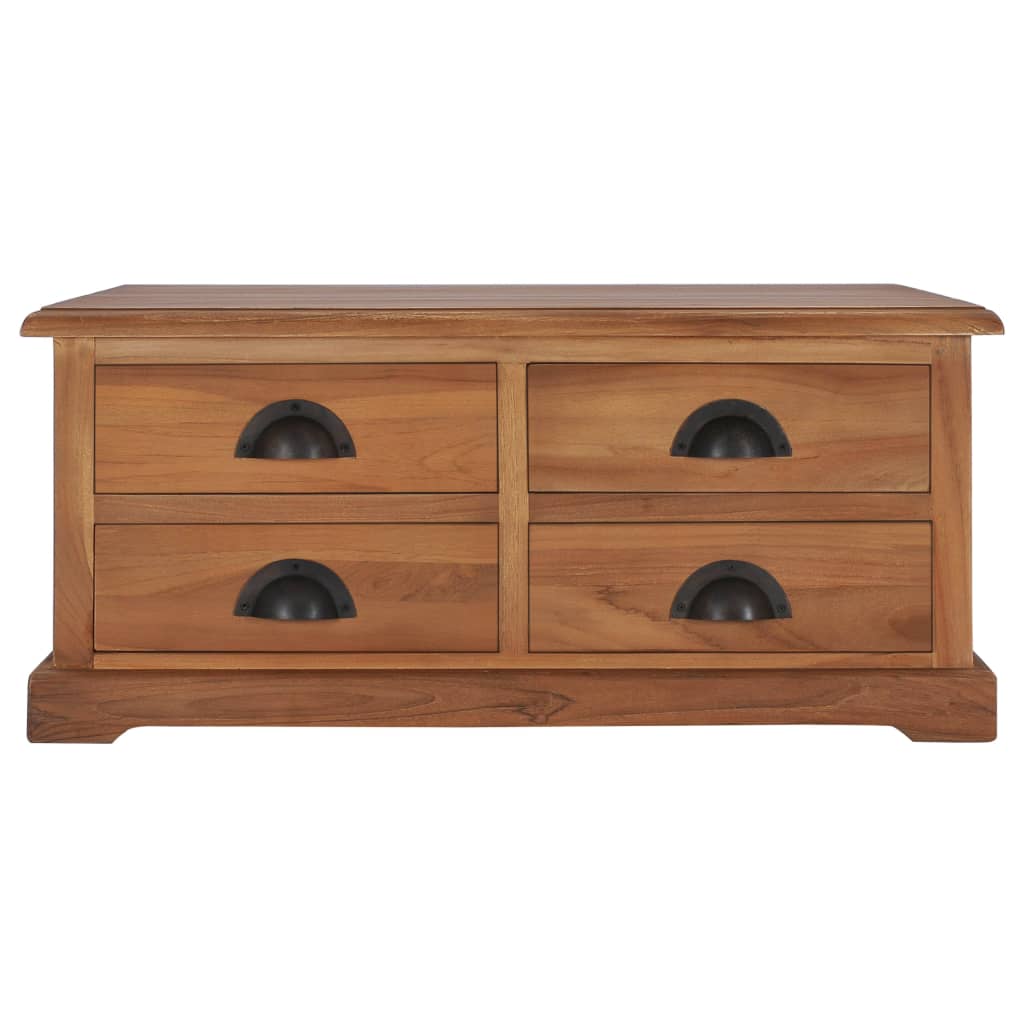 Table basse 68x68x30 cm Bois de teck solide - Imagem 2