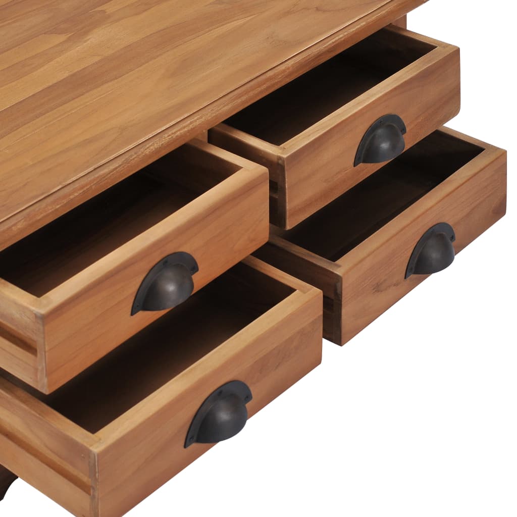 Table basse 68x68x30 cm Bois de teck solide - Imagem 4