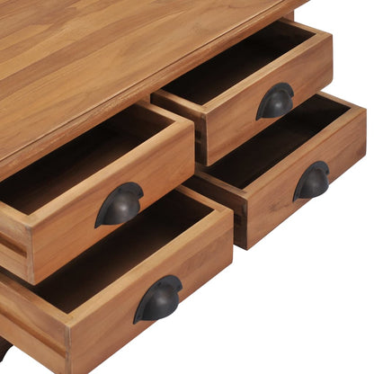 Table basse 68x68x30 cm Bois de teck solide - Imagem 4