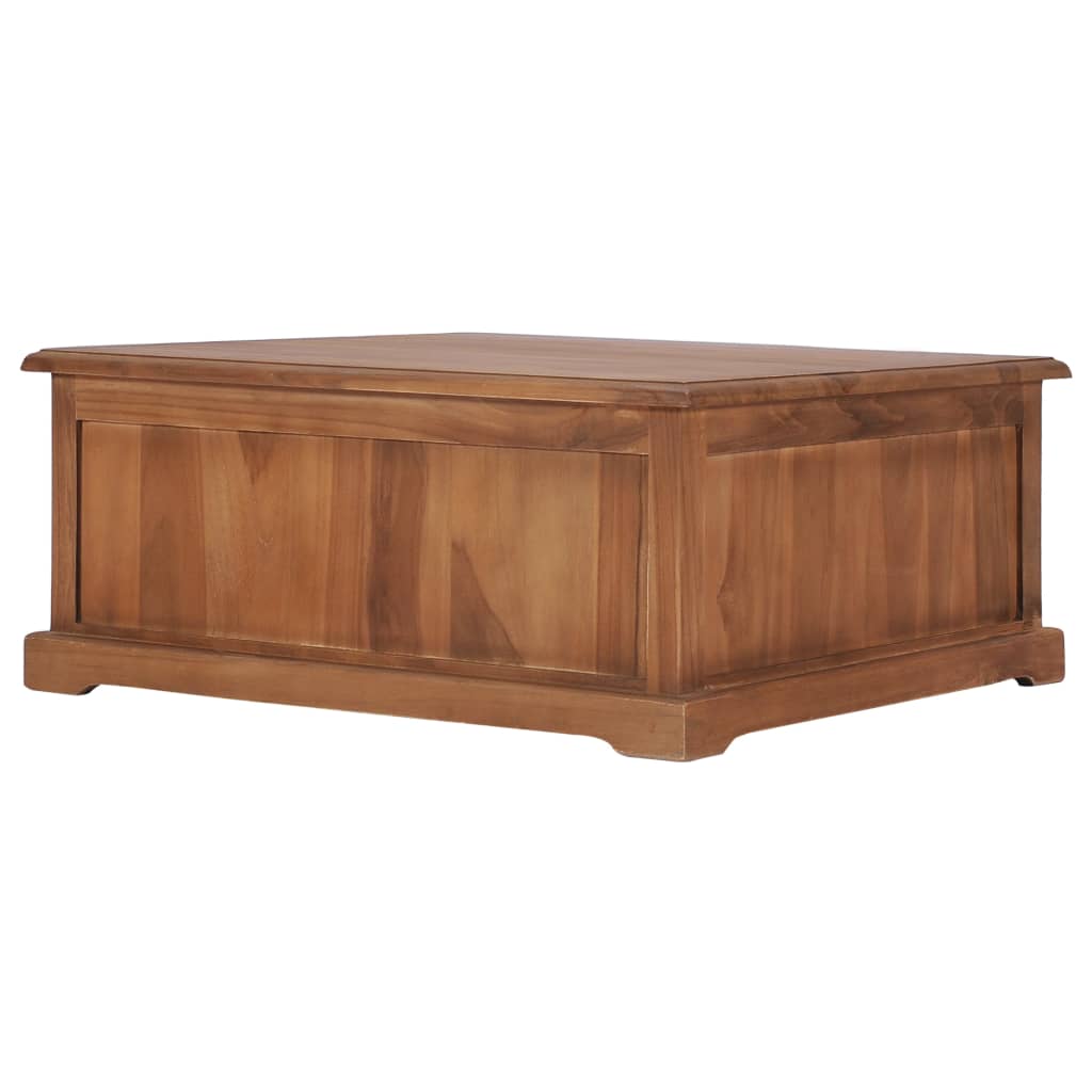 Table basse 68x68x30 cm Bois de teck solide - Imagem 5