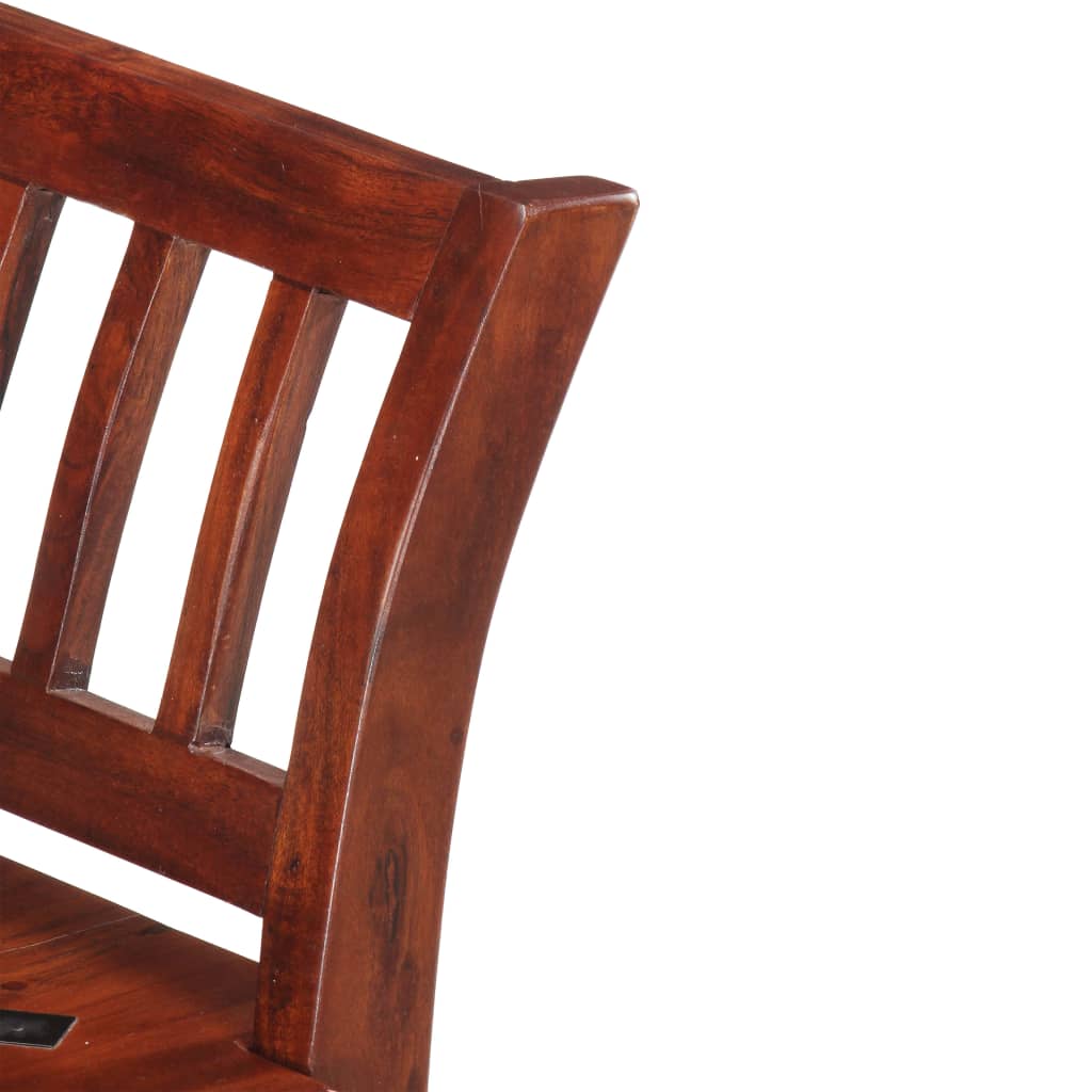 Banc 111 cm Bois d'acacia solide - Imagem 6