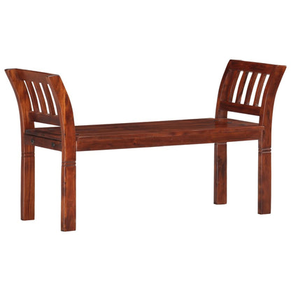 Banc 111 cm Bois d'acacia solide - Imagem 8