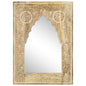 Miroir peint à la main 40x55 cm Bois de manguier solide - Imagem 1