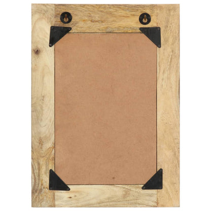 Miroir peint à la main 40x55 cm Bois de manguier solide - Imagem 3