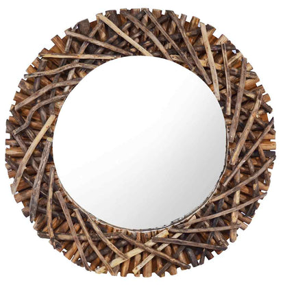 Miroir mural 60 cm Teck Rond - Imagem 1