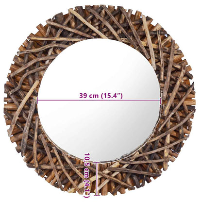 Miroir mural 60 cm Teck Rond - Imagem 6